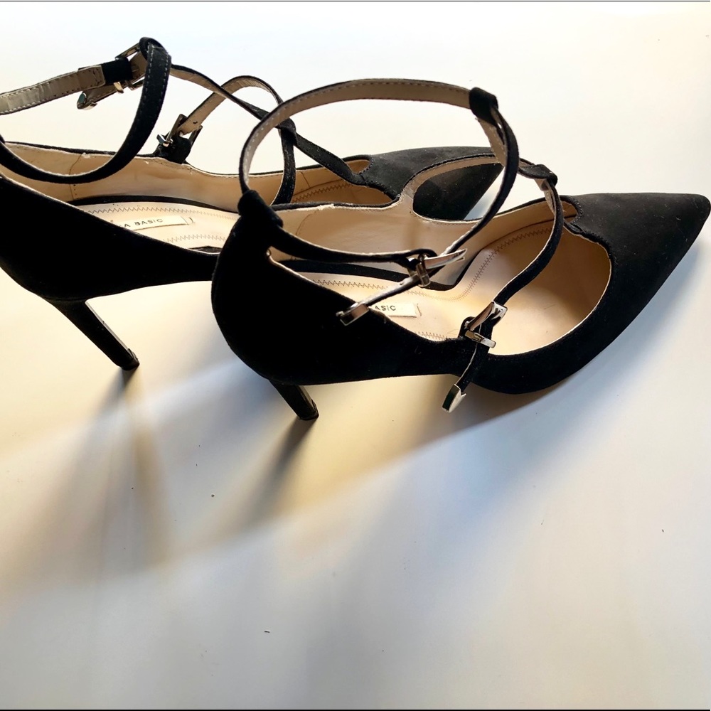 Zara suede high heels
